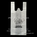 HDPE embossed plastic T-shirt bags for 2 cups of HOT JELLY packing